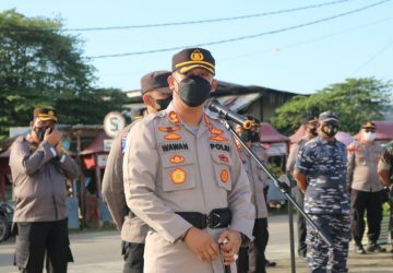 Kapolres Nias Laksanakan Apel Gelar Kesiapan Pengamanan Nataru 2021