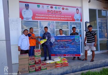 MPP, DPC HIMNI Rohul Peduli Sesama, Bantu Sembako di POSKO Bencana Banjir Pemkab Rohul
