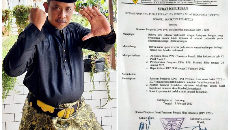 Panji Sumirat SE Nahkodai Ketua Umum PPSI Provinsi Riau, Baca Struktur
