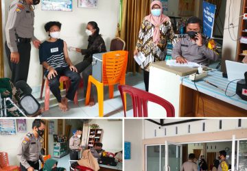 Polsek Rumbai Pesisir Mengelar Kegiatan Vaksinasi Covid-19 di Wilayah Hukumnya