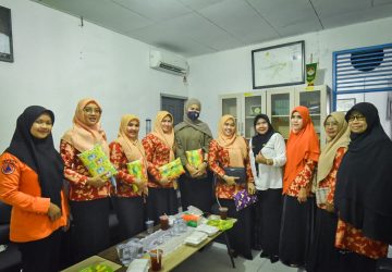 Perdana, Yoanna Yuricho Lakukan Rapat Kerja Bersama Anggota DWP UP BPBD Kampar