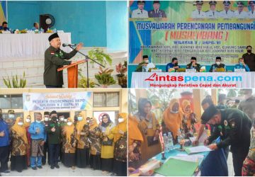 Bupati Kampar H. Catur Sugeng Susanto, SH., MH. Hadiri Musrenbangcam RKPD Wilayah Kampar Kiri