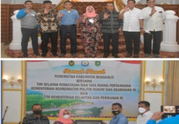 Kunjungan ke Rupat dan Bengkalis, Bupati Jamu Tim Kemenko Polhukam dan KKP RI