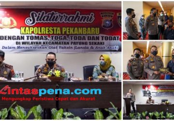 Lanjutkan Silaturrahmi Kepada Tomas, Toga dan Todat, Kapolresta Pekanbaru Tekankan Harkamtibmas dan Vaksinasi