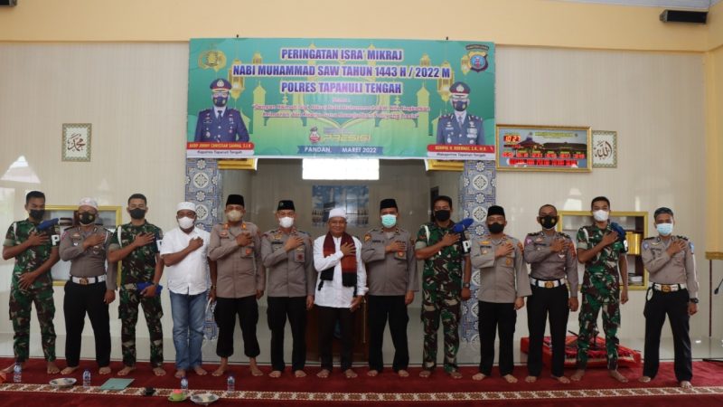 Polres Tapteng Memperingati Isra’ Mikraj 2022