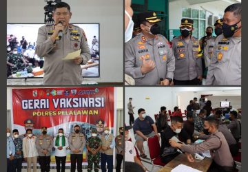 Wakapolda Riau Tinjau Vaksinasi Massal di Pelalawan: Apresiasi Antusias Masyarakat Untuk Divaksin