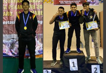 Atlit Personil Brimob Polda Riau Raih Juara 1 Kejuaraan Karate Kota Pekanbaru