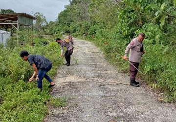 Ciptakan Lingkungan Bersih, Forkopimca Lahewa Lestarikan Semangat Gotong Royong