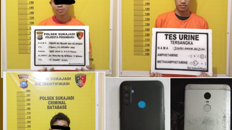 Dalam 24 Jam Terakhir Polsek Sukajadi berhasil tangkap 3 pelaku Jambret di 2 TKP