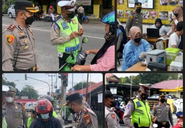 Polsek Limapuluh Langsung Sediakan Vaksin Ditempat Bagi Penggunaan Pengendara Yang Belum di Vaksin