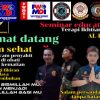 Seminar Education Pengobatan Gratis LPPK (lembaga penyelesaian perkara konsumen) Kota Pekanbaru di bawah kepemimpinan Alexander Cowboy Bersinergi Dengan 3 padepokan majlis Dzikir Al-Hikmah