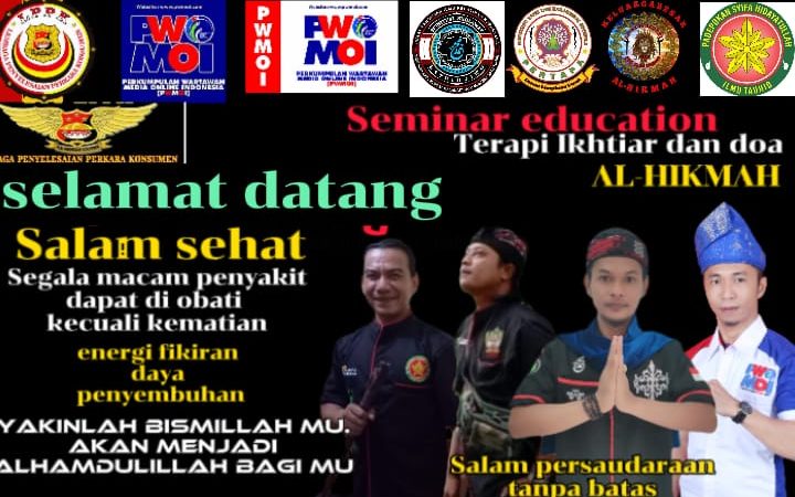 Seminar Education Pengobatan Gratis LPPK (lembaga penyelesaian perkara konsumen) Kota Pekanbaru di bawah kepemimpinan Alexander Cowboy Bersinergi Dengan 3 padepokan majlis Dzikir Al-Hikmah