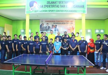 Kejuaraan Tenis Meja Pengprov PTMSI Riau Di Ikuti 150 Peserta