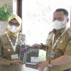 Disela Hadiri Acara Presiden, Bupati Kampar Sempatkan Pertemuan dengan Bupati Blitar