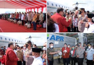 Kunjungan Kerja ke RAPP, Menko Perekonimian Puji Penanganan Covid-19 Oleh Polda Riau Bersama TNI