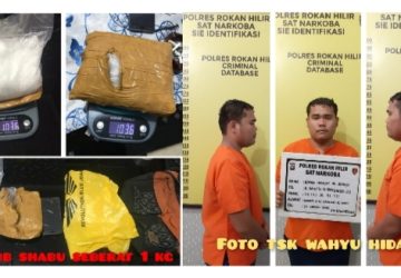 Satuan Reserse Narkoba Polres Rokan Hilir Berhasil Ringkus Seorang Pelaku Sindikat Narkoba Dengan BB  1 Kilo Sabu