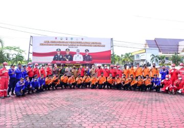 Polres Bengkalis Gelar Apel Pasukan Kesiapsiagaan Kahutla Tahun 2022