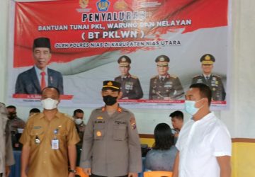 Polres Nias Kembali Menyalurkan BT-PKLWN di Kecamatan Sawo Kabupaten Nias Utara