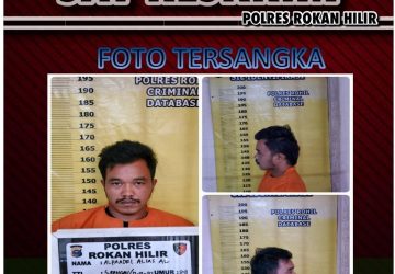 Pelaku Sodomi Anak Tirinya di Bawah Umur di Cempedak Rahuk di Ringkus Sat Reskrim Polres Rohil di Rohul