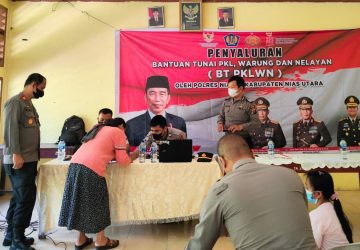 Memasuki hari Ke-3, Polres Nias Salurkan BT-PKLWN Kepada Warga Kec. Sitolu’öri. Kab. Nias Utara