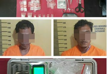 Satresnarkoba Polres Bengkalis berhasil  meringkus dua pria pengedaran jenis sabu sabu