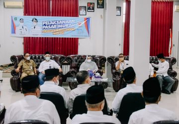 Bupati Bengkalis, Kasmarni Membuka Pasar Murah di Kecamatan Pinggir