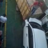 4 Unit Mobil Terjadi Kecelakaan di Atas Kapal RoRo di Dermaga Satu Pelabuhan Air Putih Bengkalis