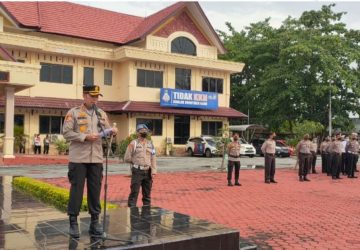 Upacara Kenaikan Pangkat ASN Polres Bengkalis dan Pemberian Penghargaan Personil Berprestasi