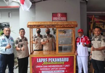 Semarakkan HBP ke 58, Lapas Kelas IIA Pekanbaru Ikuti Kegiatan Pemasyarakatan Peduli UMKM