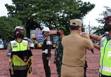 Gelar Pasukan Operasi Ketupat 2022, Kapolres Nias Laksanakan Apel Pagi