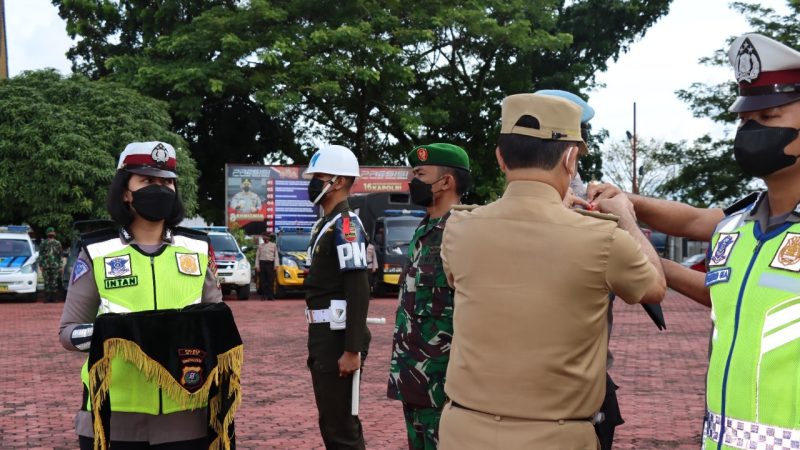 Gelar Pasukan Operasi Ketupat 2022, Kapolres Nias Laksanakan Apel Pagi