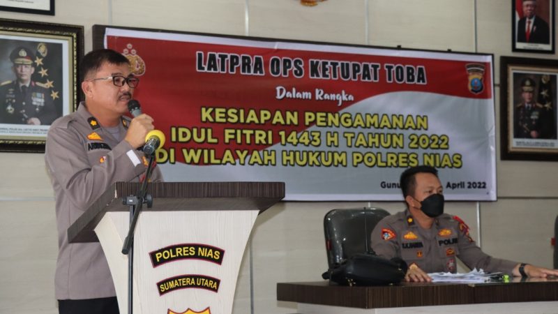 Polres Nias Laksanakan Lat Pra Ops Ketupat Toba Tahun 2022