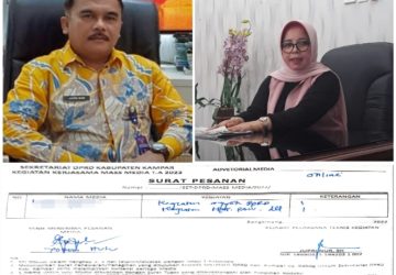 Sekwan DPRD Kampar Bungkam Saat Konfirmasi Dana Publikasi DPRD Kampar T.A 2022