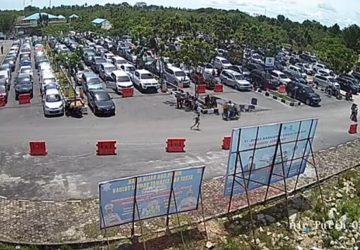 Terjadi Antrean Panjang di Pelabuhan RoRo Air Putih Bengkalis