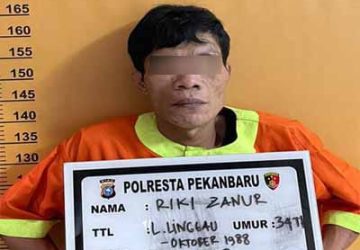 Tim Opsnal Resmob Jembalang Polresta Pekanbaru, Berhasil Mengamankan Pelaku Maling Spesialis Rumah Kosong