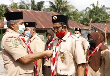 Lantik pengurus Mabiran, Kwarran dan LPK di dua Kecamatan, ini pesan KaKwarcab Siak