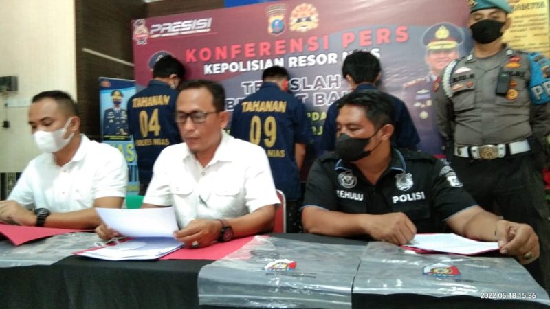 Polres Nias Gelar Konferensi Pers Ungkap Kasus Pelaku Pembunuhan Lestarius Gulö