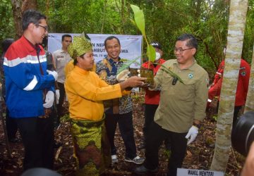 Wakil Menteri Lingkungan Hidup dan Kehutanan RI Kunjungan ke Arboretum Kampung Jawa Pakning