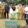 Bupati Bengkalis Kasmarni Sambut Kedatangan Pangdam I/BB Sekaligus Dampingi Tinjauan Lokasi Pelaksanaan TMMD