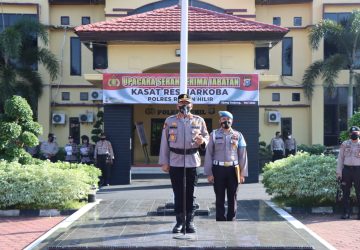 Kapolres Rokan Hilir AKBP Nurhadi Ismanto SH, Sik Memimpin Sertijab Kasat Reskrim Narkoba