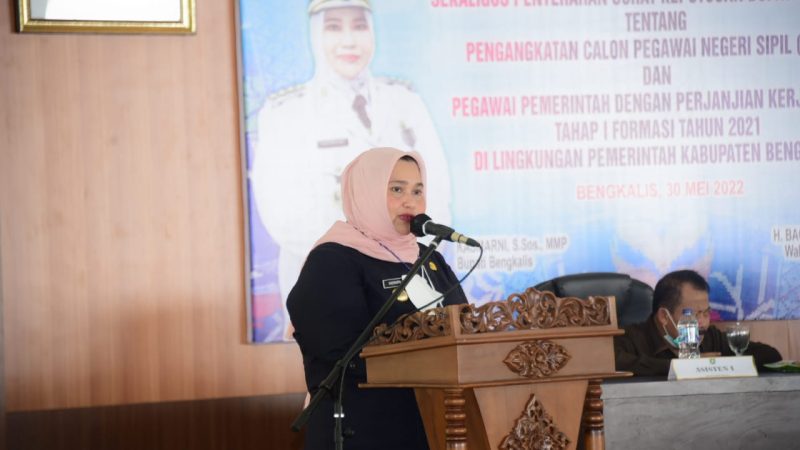 Bupati Bengkalis Kasmarni Melantik 17 Pejabat Fungsional di Lingkup Kabupaten Bengkalis