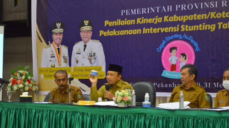 Kabupaten Siak Raih Juara 1 Penilaian Kinerja Stunting TK Provinsi dan Kategori Inovatif