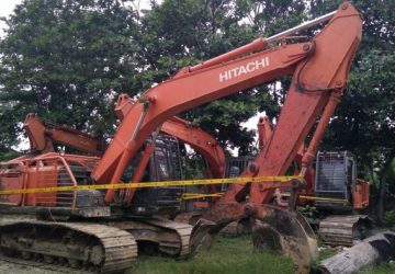 DLHK Riau Amankan Alat Berat Perambah Hutan di Inhu