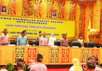 DPRD Pekanbaru Gelar Rapat Paripurna Sambut HUT Kota Pekanbaru ke-238