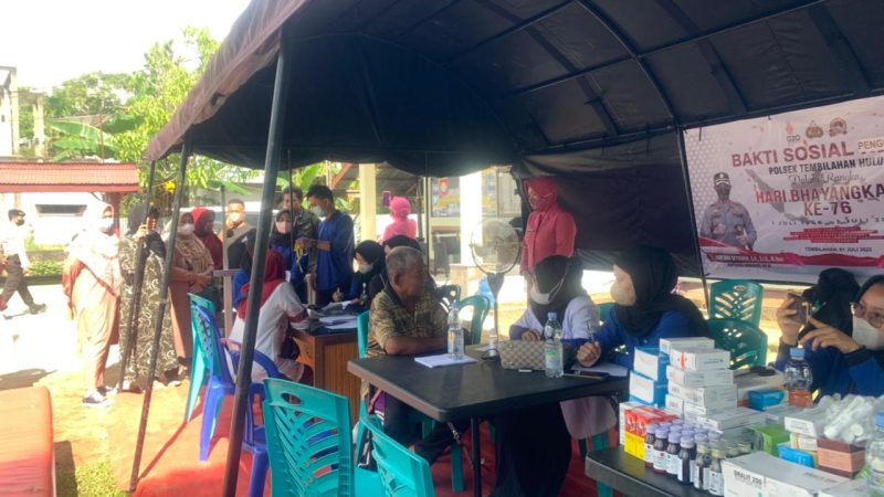 Disambut Antusias Warga, Polsek Tembilahan Hulu Gelar Pengobatan Gratis Bagi Masyarakat