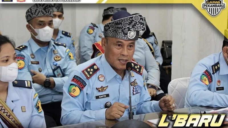 Penuh Semangat, Lapas Pekanbaru Ikuti Kegiatan DESK Evaluasi ZI