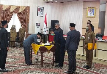 Pj Sekretaris Daerah Rohil Pimpin Pengambilan Sumpah/Janji Jabatan Fungsional Melalui Mekanisme Penyetaraan
