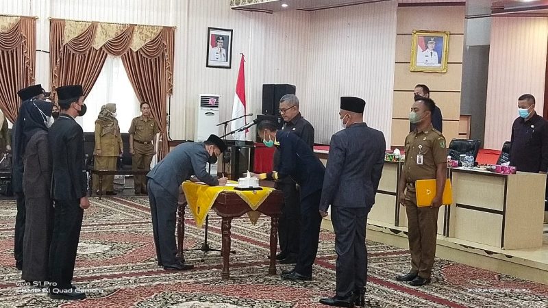 Pj Sekretaris Daerah Rohil Pimpin Pengambilan Sumpah/Janji Jabatan Fungsional Melalui Mekanisme Penyetaraan
