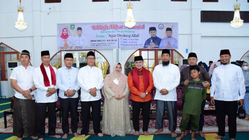 Bupati Bengkalis Kasmarni Menghadiri Acara Tabligh Akbar Milenial