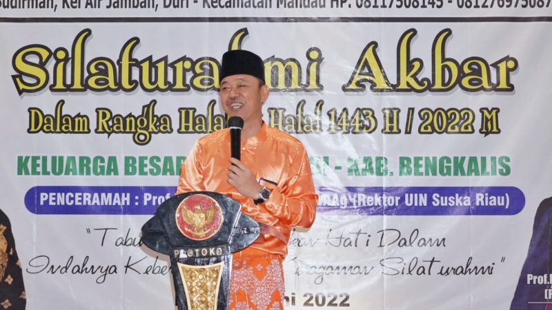 Pesan Bupati Rohil Saat Halal Bihalal dengan Keluarga Besar Ikrohil Duri – Bengkalis